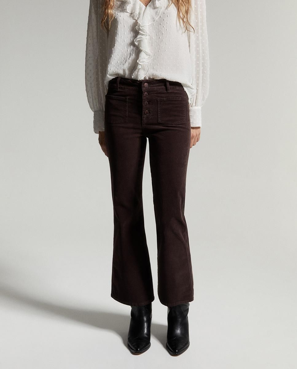 스페라 코듀로이 슬림 부츠컷 팬츠 58615200290 MARRON - 상품 이미지