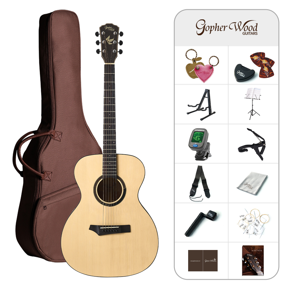 고퍼우드 i110 입문용 통기타 풀패키지 i-110