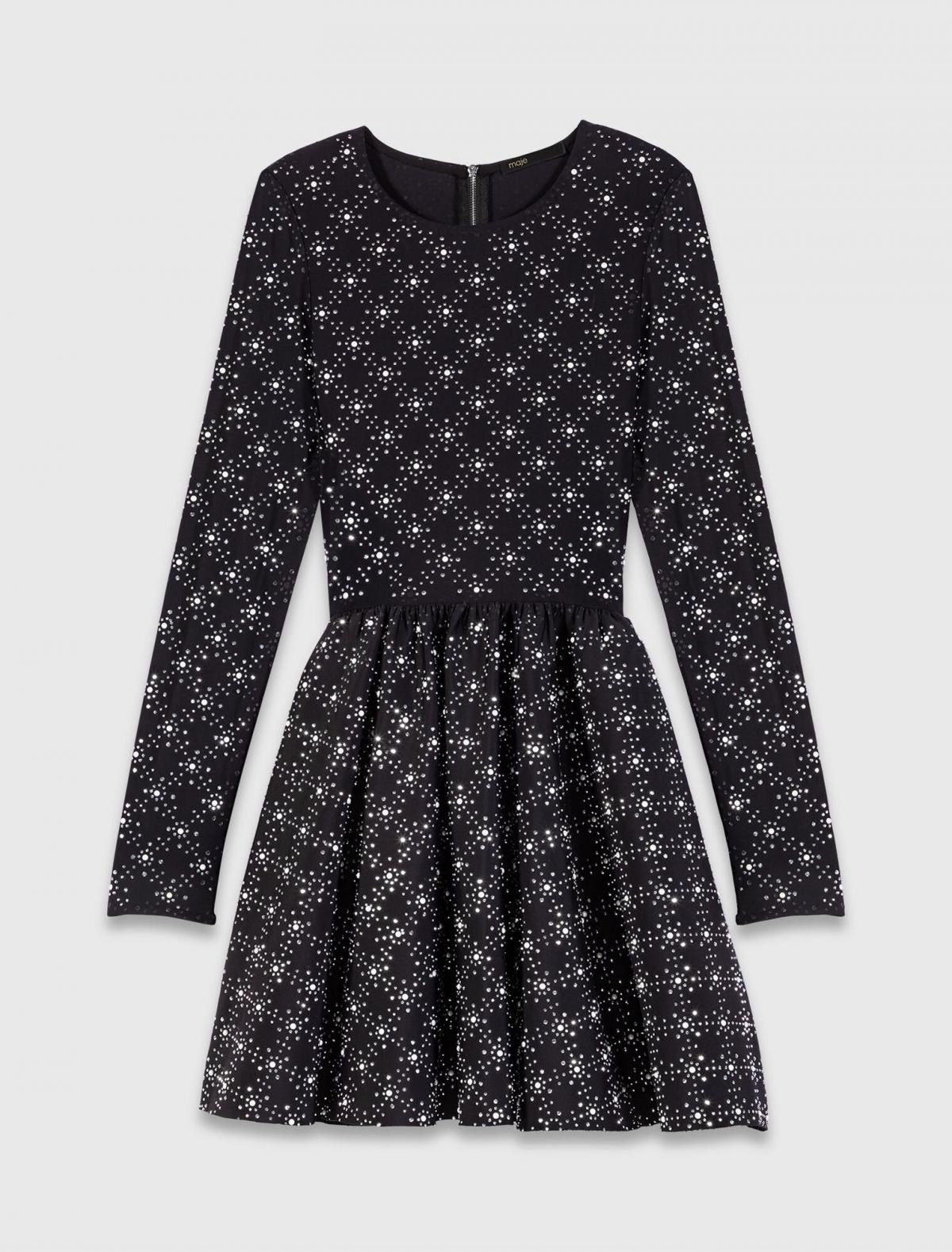 마쥬 럭셔리 스트라스 진주 미니 원피스 3661601980060 SCHWARZ - 상품 이미지