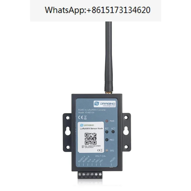 Dragino RS485-LN RS485/Modbus-LoRaWAN 변환기는 리퍼자가 RS485 장치를 모니터링/제어할 수 있도록