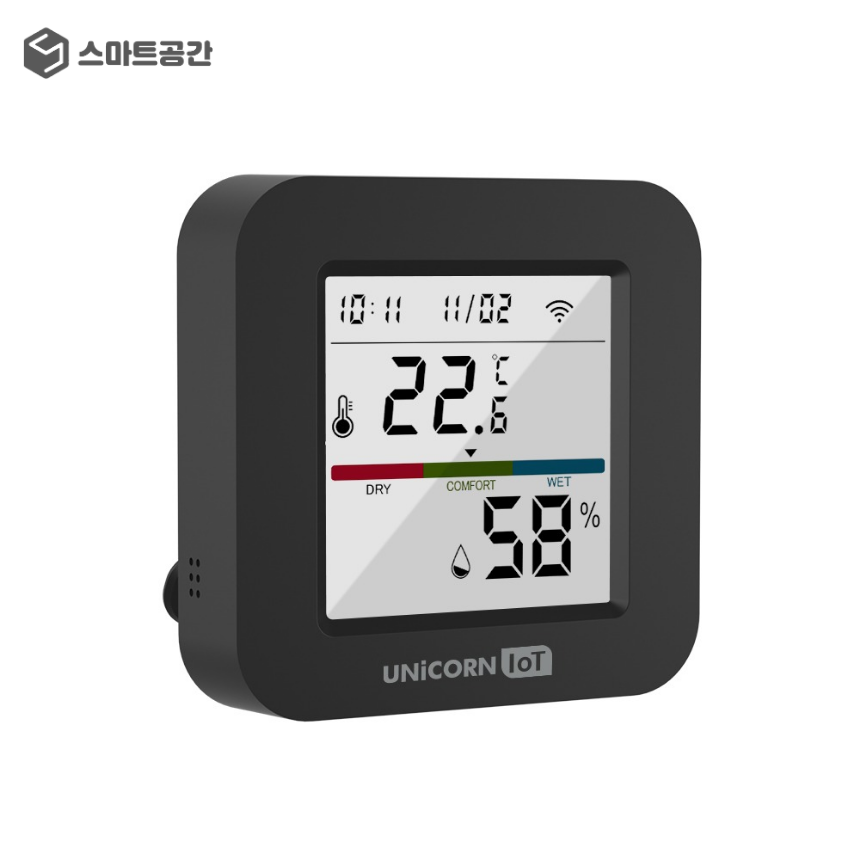 스마트공간 IoT LCD 냉난방제어기 - 26년형 원격 에어컨 제어기 온습도 통합 리모컨 - 상세 이미지 3