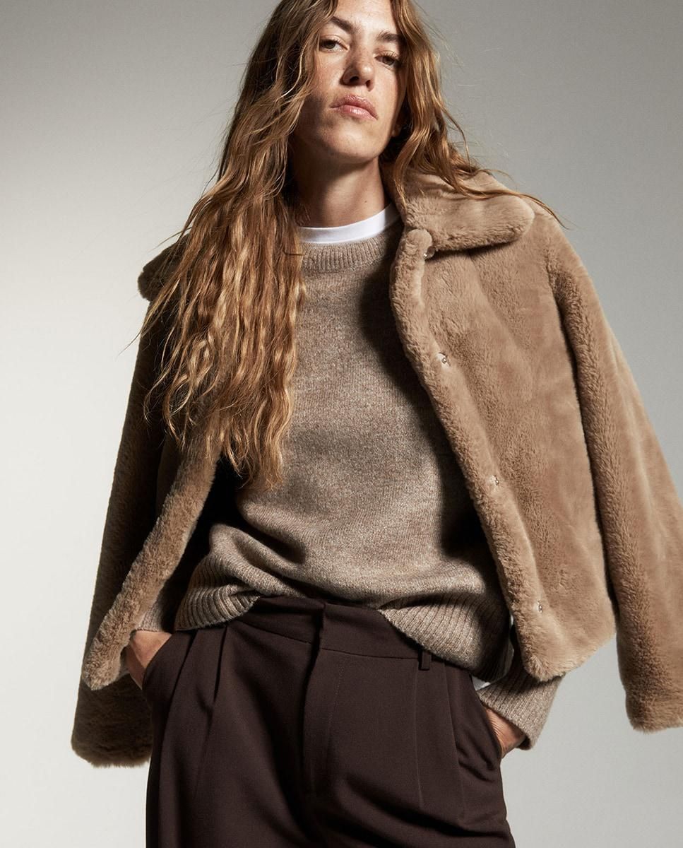 스페라 테일러드 와이드핏 정장 슬랙스 팬츠 58405003268 MARRON - 상세 이미지 3