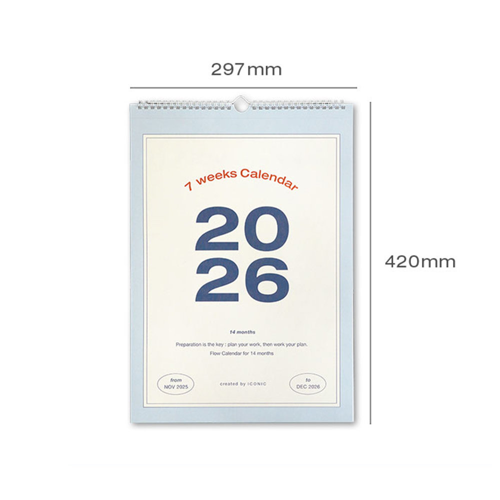 2026년 벽걸이달력 회사 사무실 벽달력 인테리어 뜯는 낱장 감성 월 캘린더 A3 - 상세 이미지 2