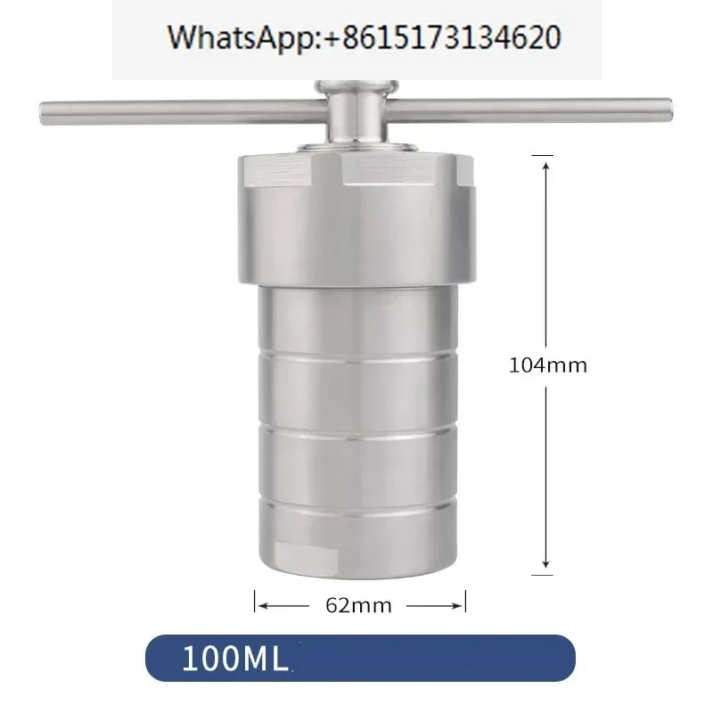 PTFE 챔버 열수 합성이 포함된 오토클레이브 반응기 100ml ne