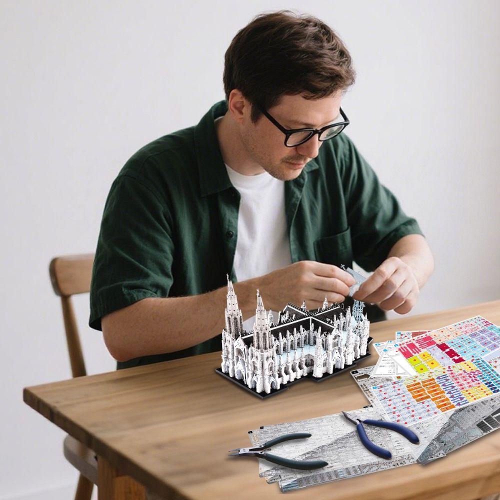 피스쿨 3D 메탈퍼즐 패트릭 대성당 세계 건축물 모형 DIY 입체퍼즐 - 상세 이미지 2