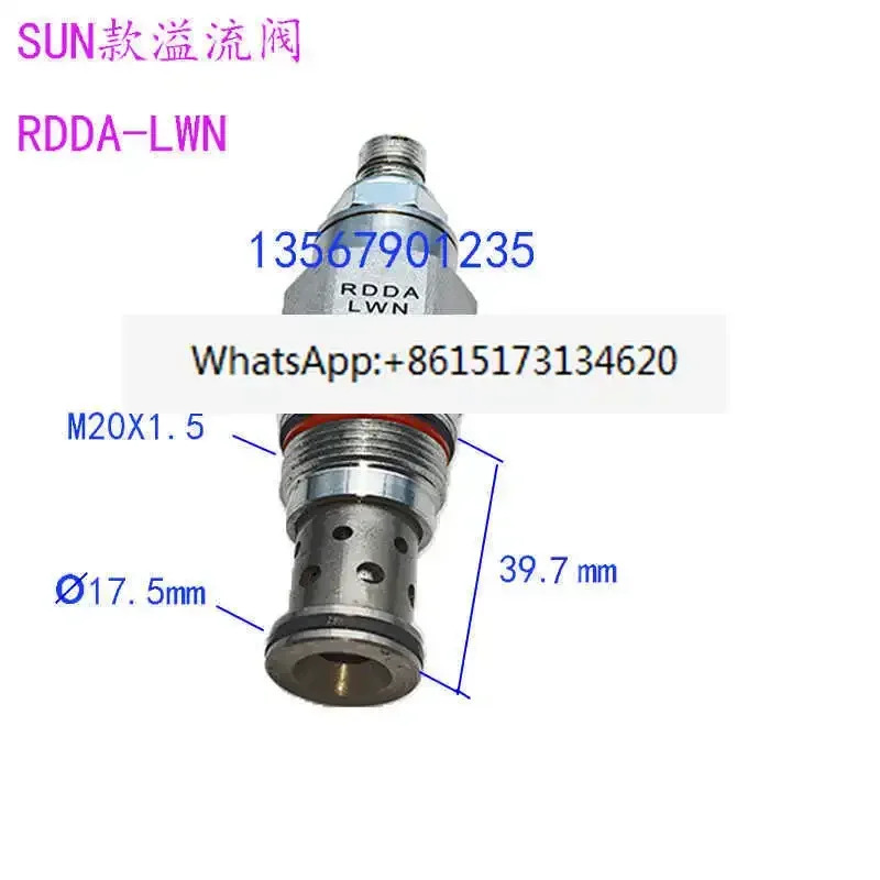 SUN형 직동형 릴리프 밸브 RDDA RDFA RDHA 오일 펌프 모터