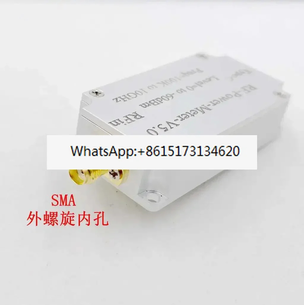 RF 전력계 V5 100K-10GHZ USB 통신 데이터 내보내기 전력 검출기 진폭 측정