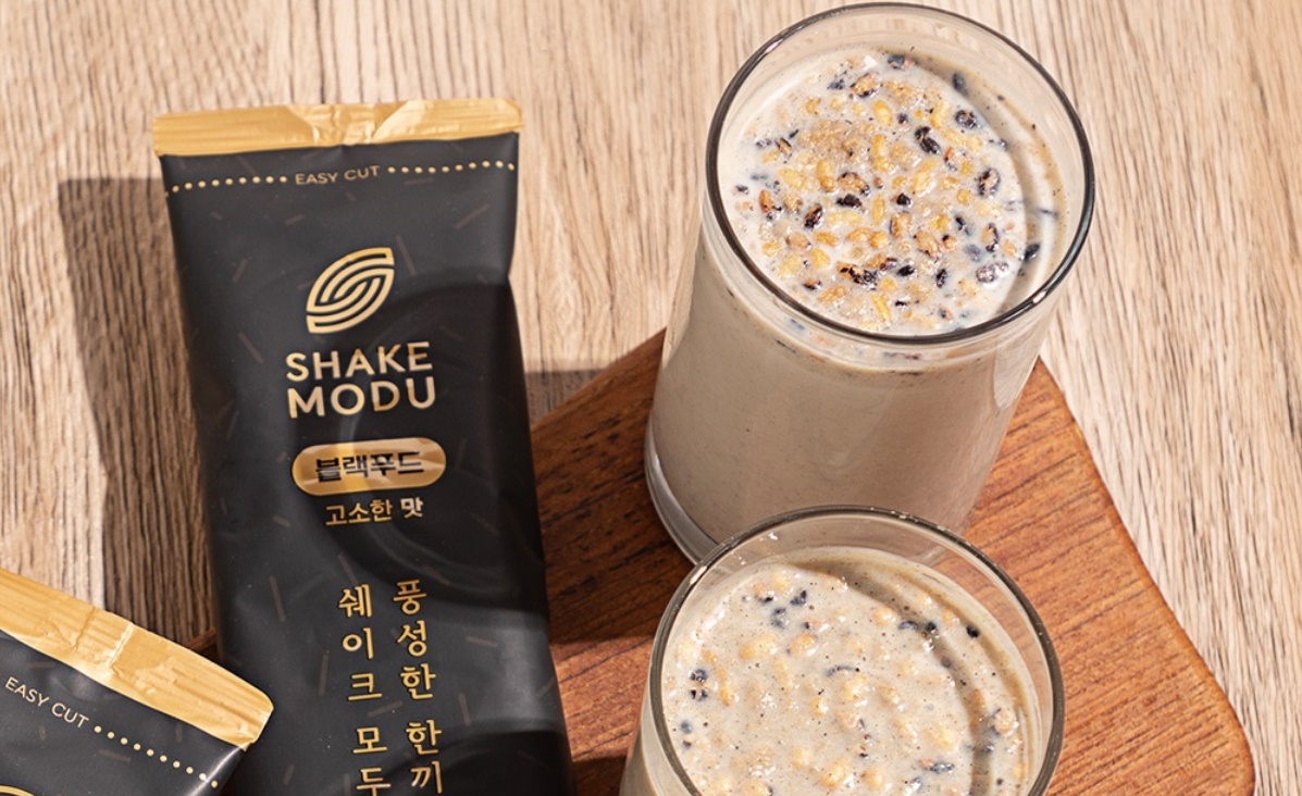 쉐이크모두 아침 식사대용 서리태 검정콩 블랙푸드 선식 2박스 보틀선물 이미지 6
