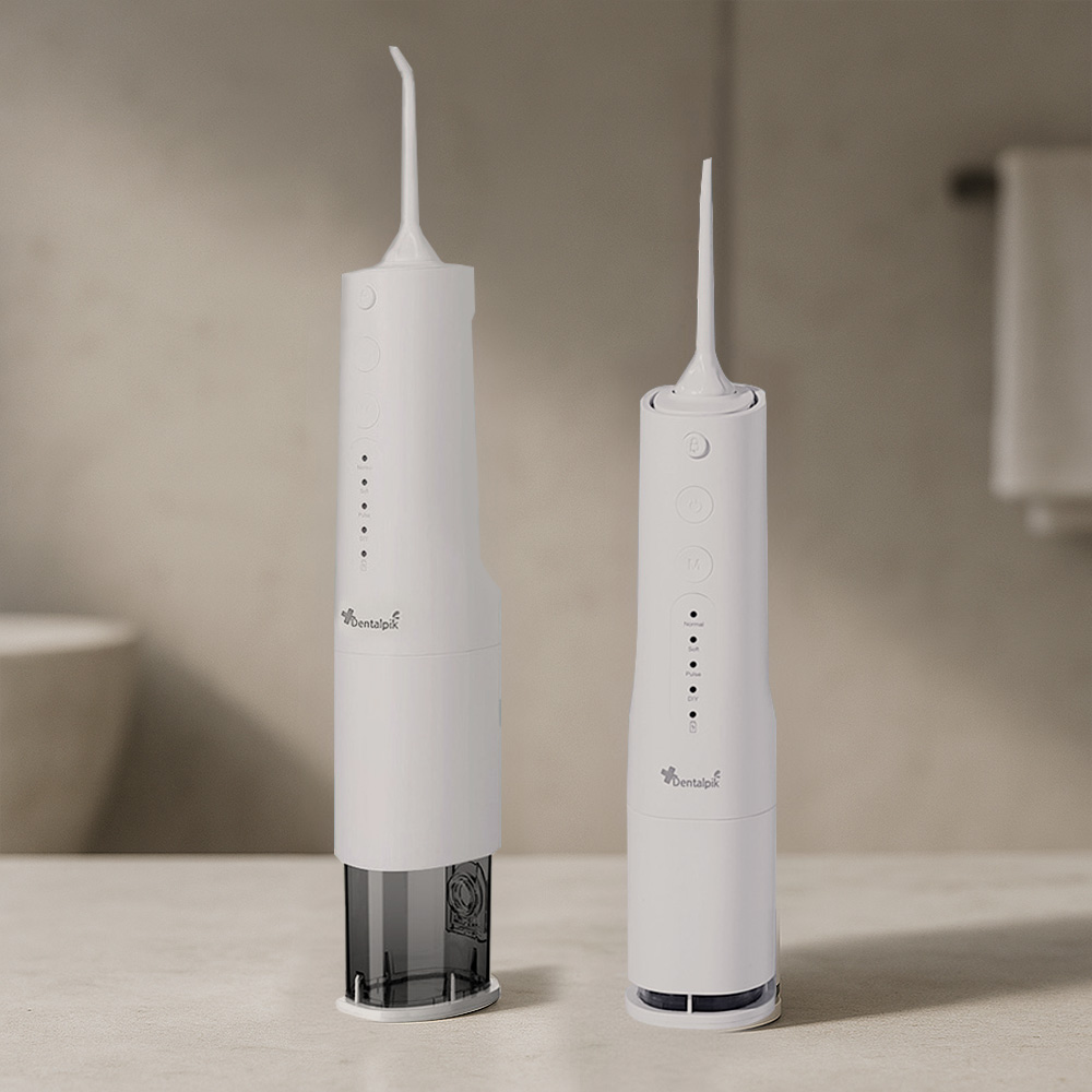 덴탈픽 FDA 휴대용 무선 구강세정기 360ml 물치실 치아 세척기 치간 워터 물 칫솔 - 메인 이미지