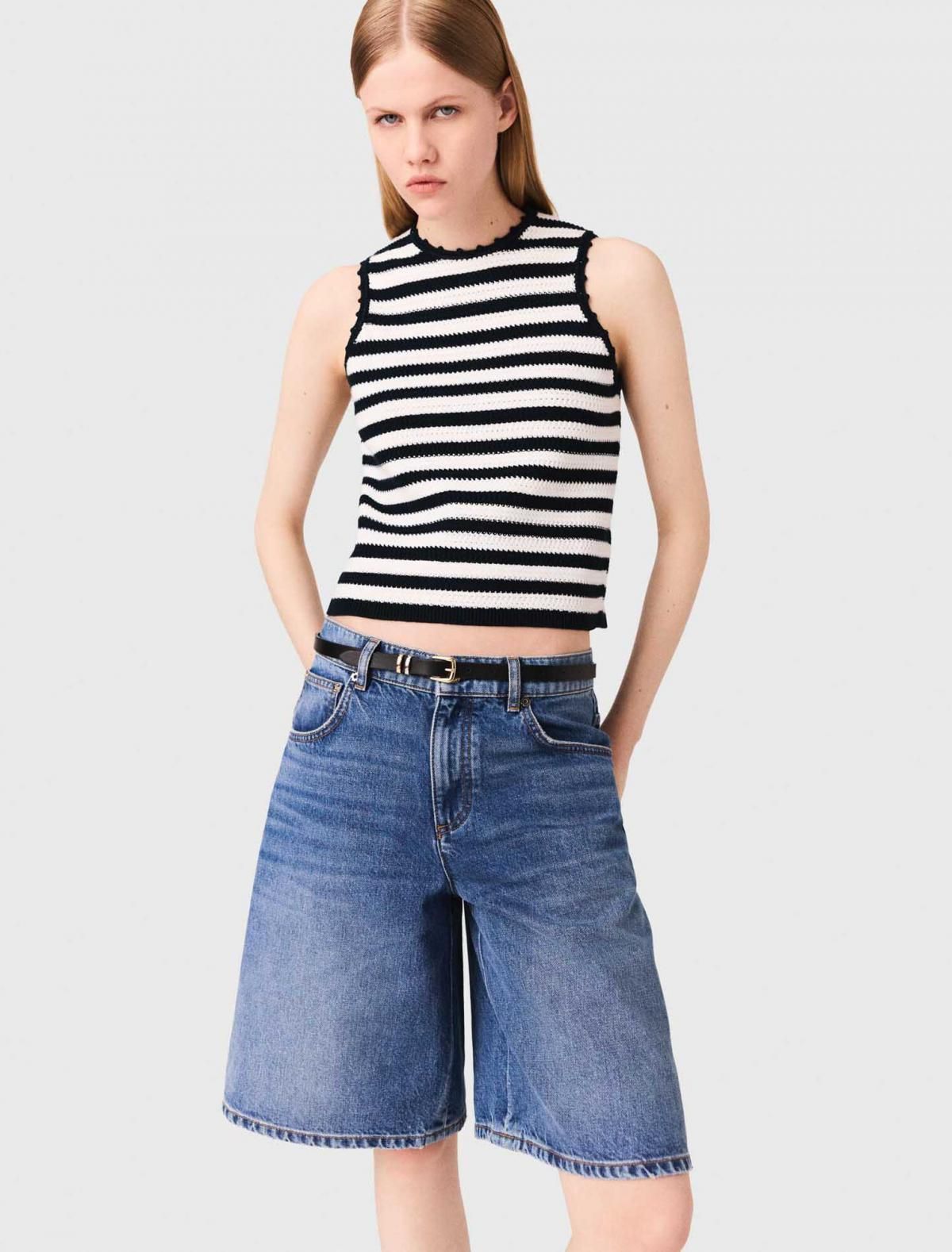 마쥬 데님 버뮤다 반바지 3661601965890 BLAU - 상세 이미지 5