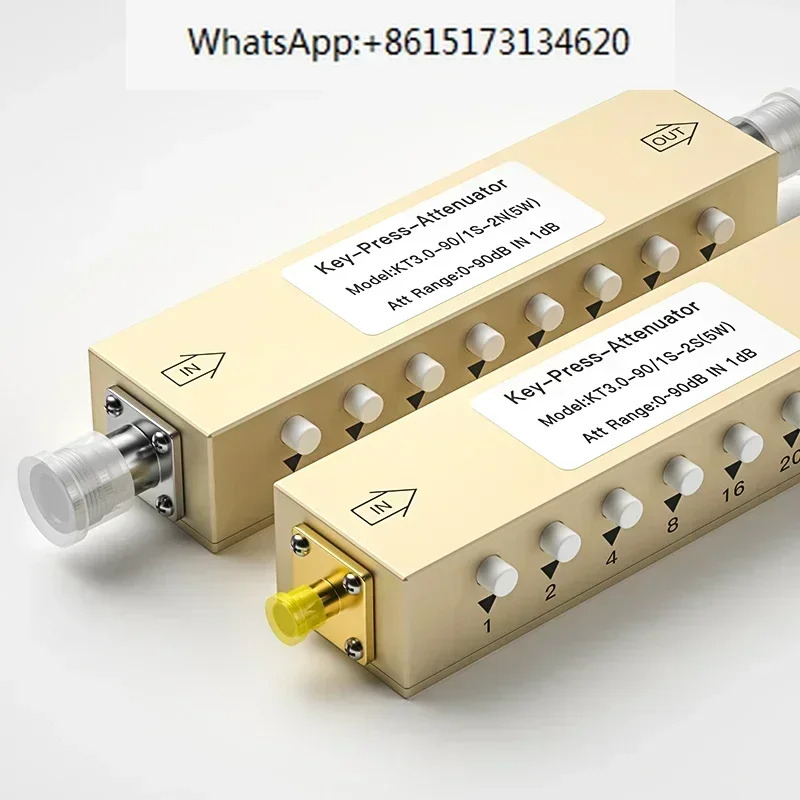 SMA/N RF 조정 가능신호 감쇠기 0-90dB 단계
