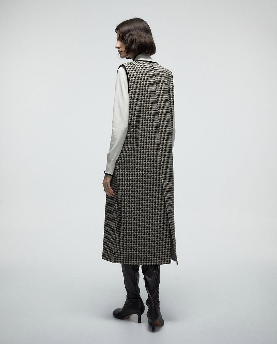 스페라 클래식 체크 포켓 롱 베스트 56260603495 BEIGE - 상세 이미지 5