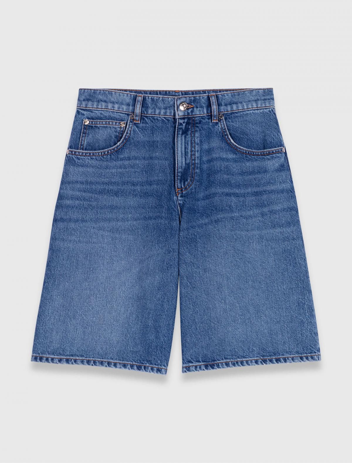 마쥬 데님 버뮤다 반바지 3661601965890 BLAU - 상품 이미지