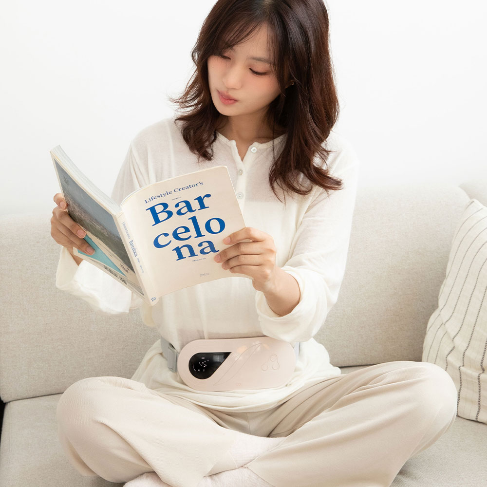 오아 히트워머 무선 온열 허리 전기 찜질기 생리통 복부 배 마사지기 온열기 찜질