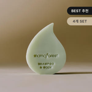 [4개 SET]  마마포레스트 바이티얼스 올인원 고체샴푸 샴푸바 바디바 ... 솔직 후기 | 피부 타입별 분석 - 상품 이미지 1