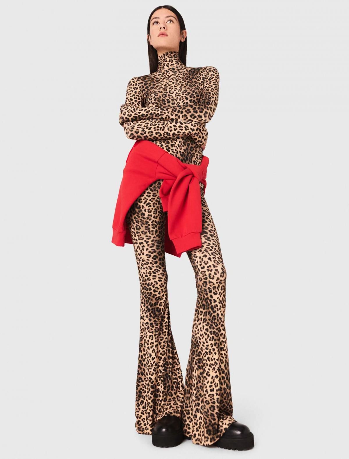 마쥬 트렌디 레오파드 부츠컷 레깅스 3661601979187 LEOPARD PRINT - 상세 이미지 5