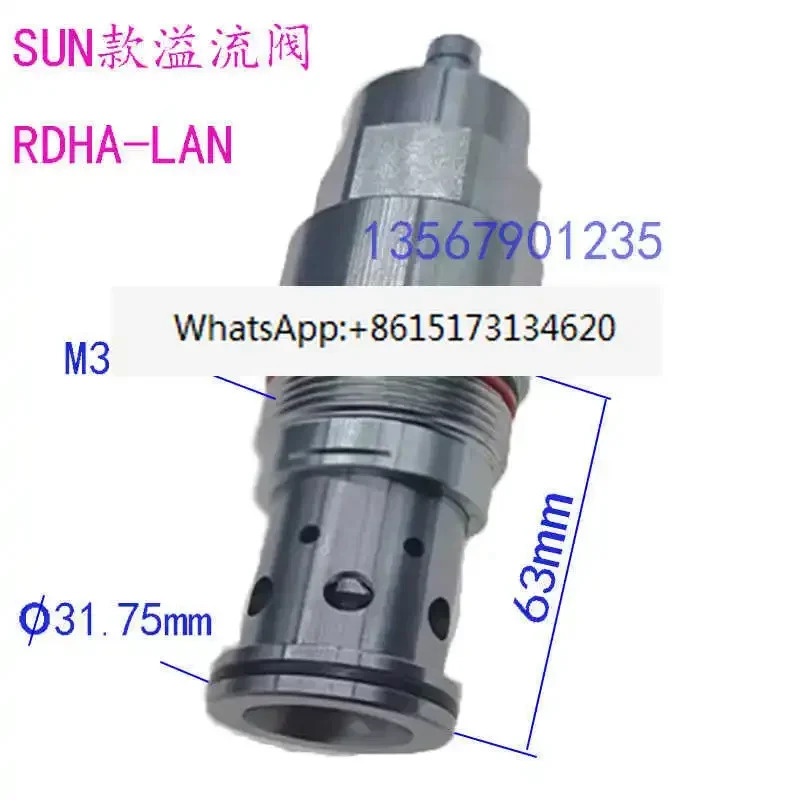 SUN형 직동형 릴리프 밸브 RDDA RDFA RDHA 오일 펌프 모터