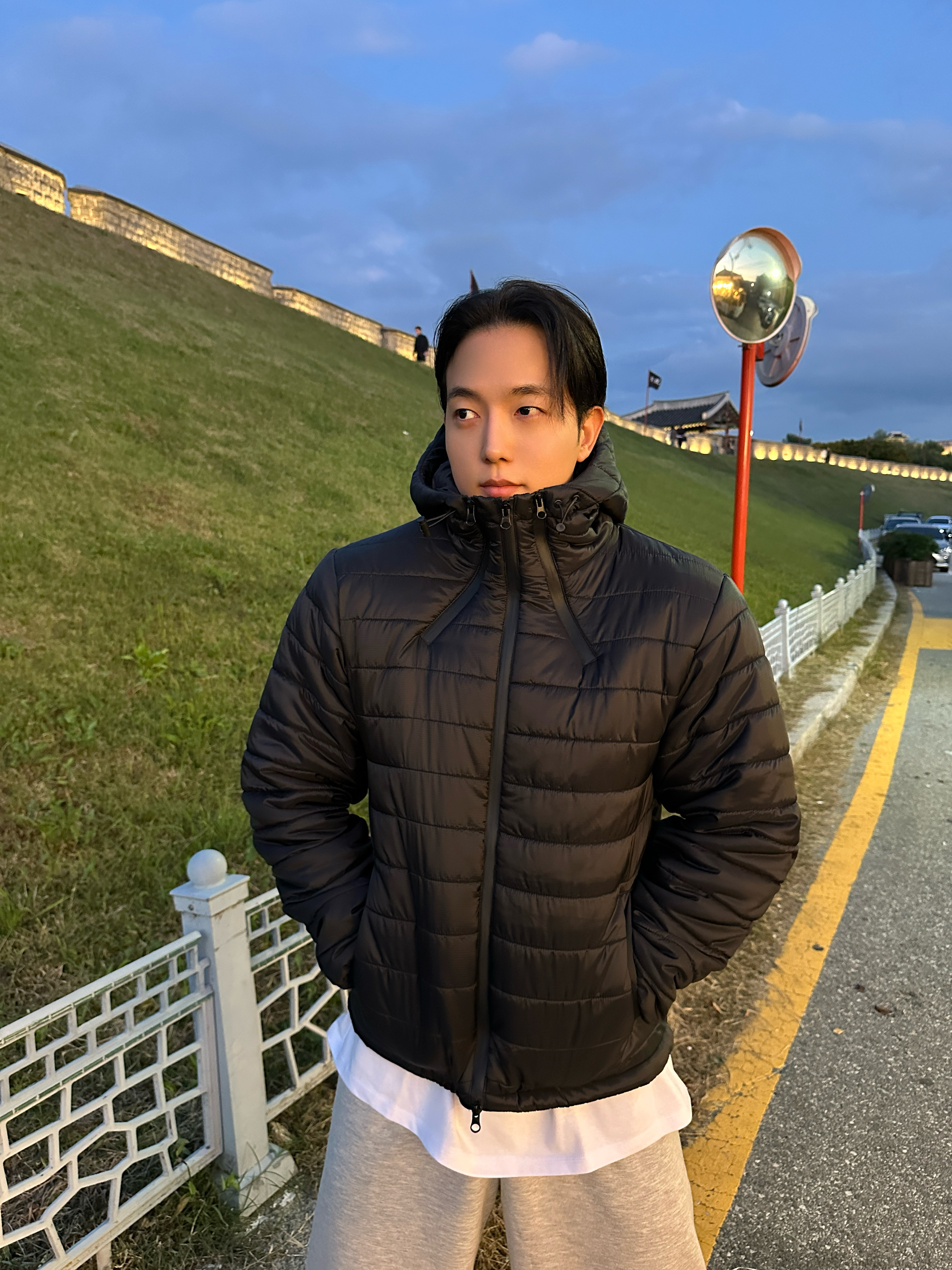 남자경량패딩 남자겨울점퍼 후드경량패딩 - 상세 이미지 4