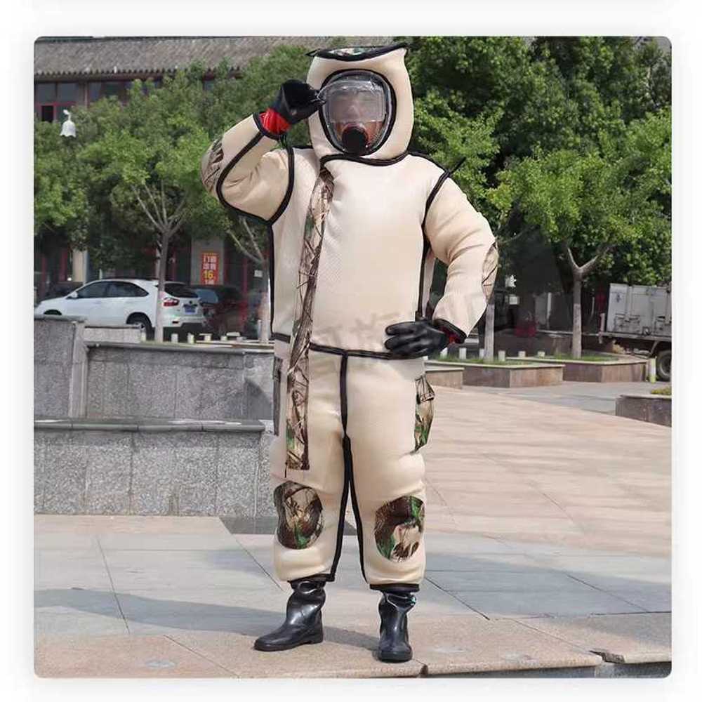 말벌 방호복 양봉 작업용 두꺼운 보호복 방충 안전복 12v S(250mm) - 상품 이미지