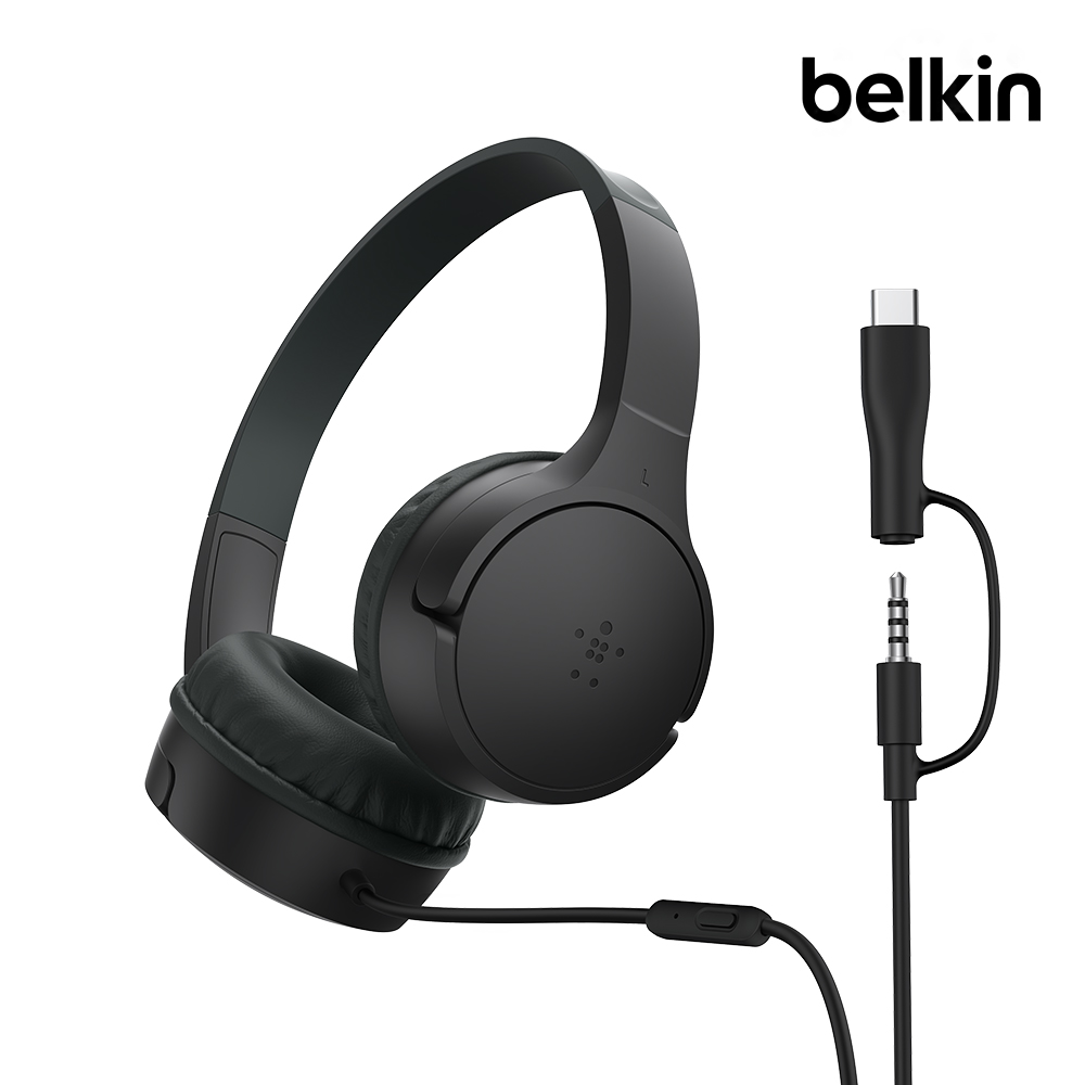 벨킨 게이밍 미니 닌텐도 스위치 2 전용 어린이 유선 헤드폰 청력보호 ENA010 제품 이미지