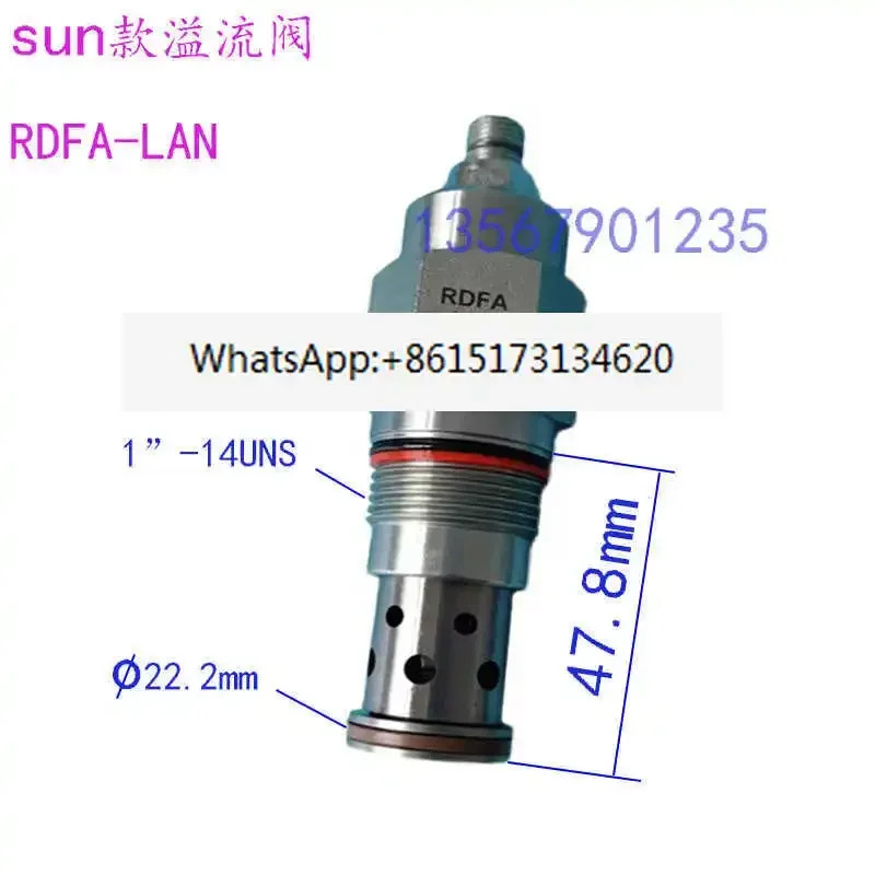 SUN형 직동형 릴리프 밸브 RDDA RDFA RDHA 오일 펌프 모터