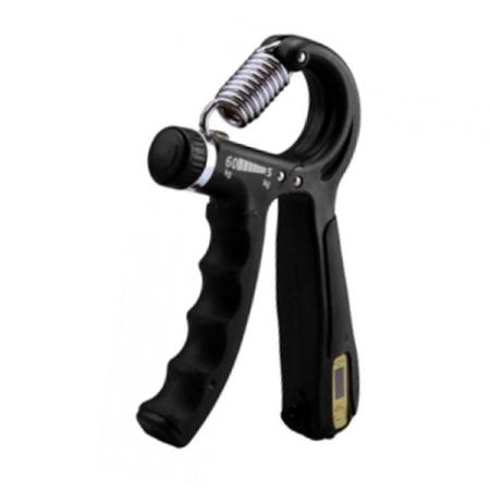 (주)트리 휴대손운동기구 파워 강도조절 카운트 악력기(블랙) 홈트 손완력기