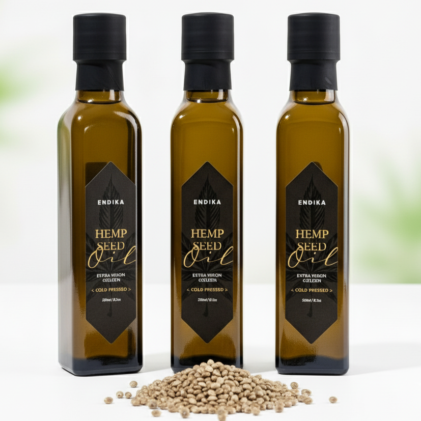 엔디카 미국산 햄프씨드 오일 엑스트라버진 대마종자유 250ml 3병 - 메인 이미지