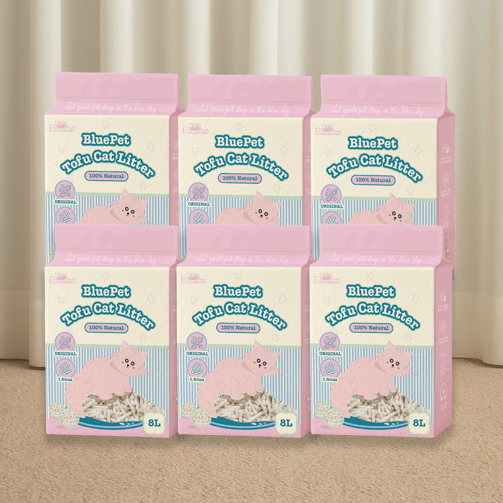블루펫 두부모래 가는입자 고양이모래 18kg 48L 무향