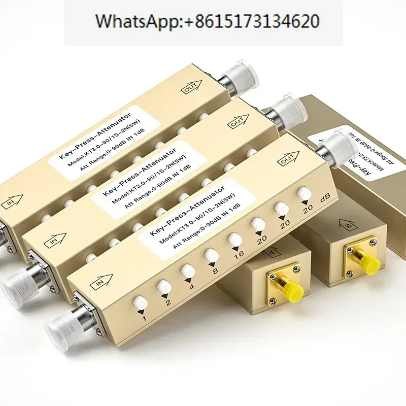 SMA/N RF 조정 가능신호 감쇠기 0-90dB 단계