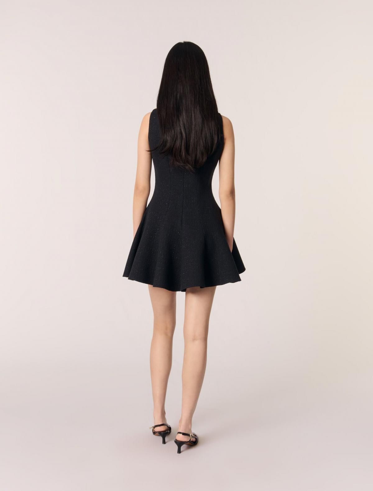 마쥬 골드 디테일 트위드 미니 원피스 3661601959592 SCHWARZ - 상세 이미지 4