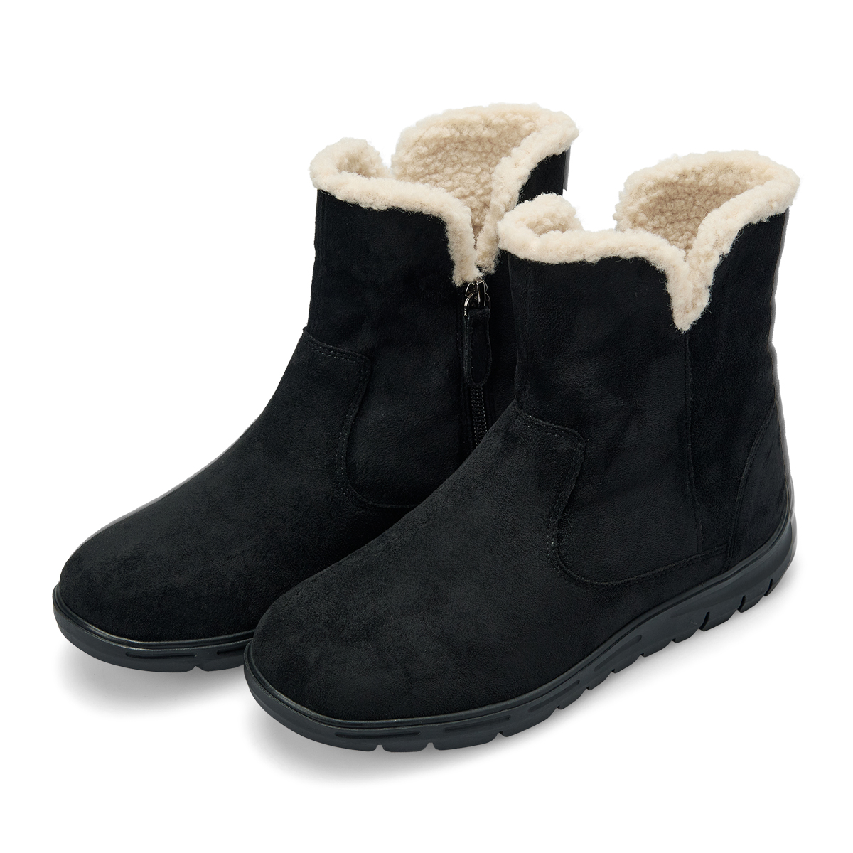 230~255 데이워크 털내피 발편한 아치깔창 여성 앵클 털부츠 도라 DW30078