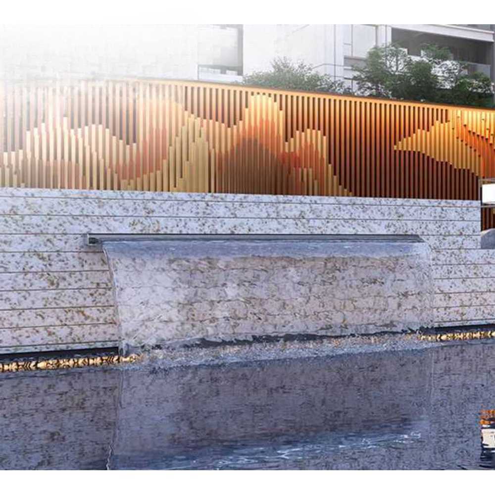 정원용 스테인리스 스틸 폭포 배수구 인공 폭포 장치 80cm 배출구 - 상세 이미지 2