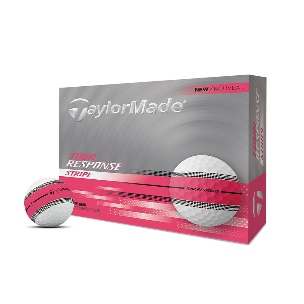 [2더즌]테일러메이드코리아 25년 신상품 투어 리스폰스 스트라이프 3피스 우레탄 골프공