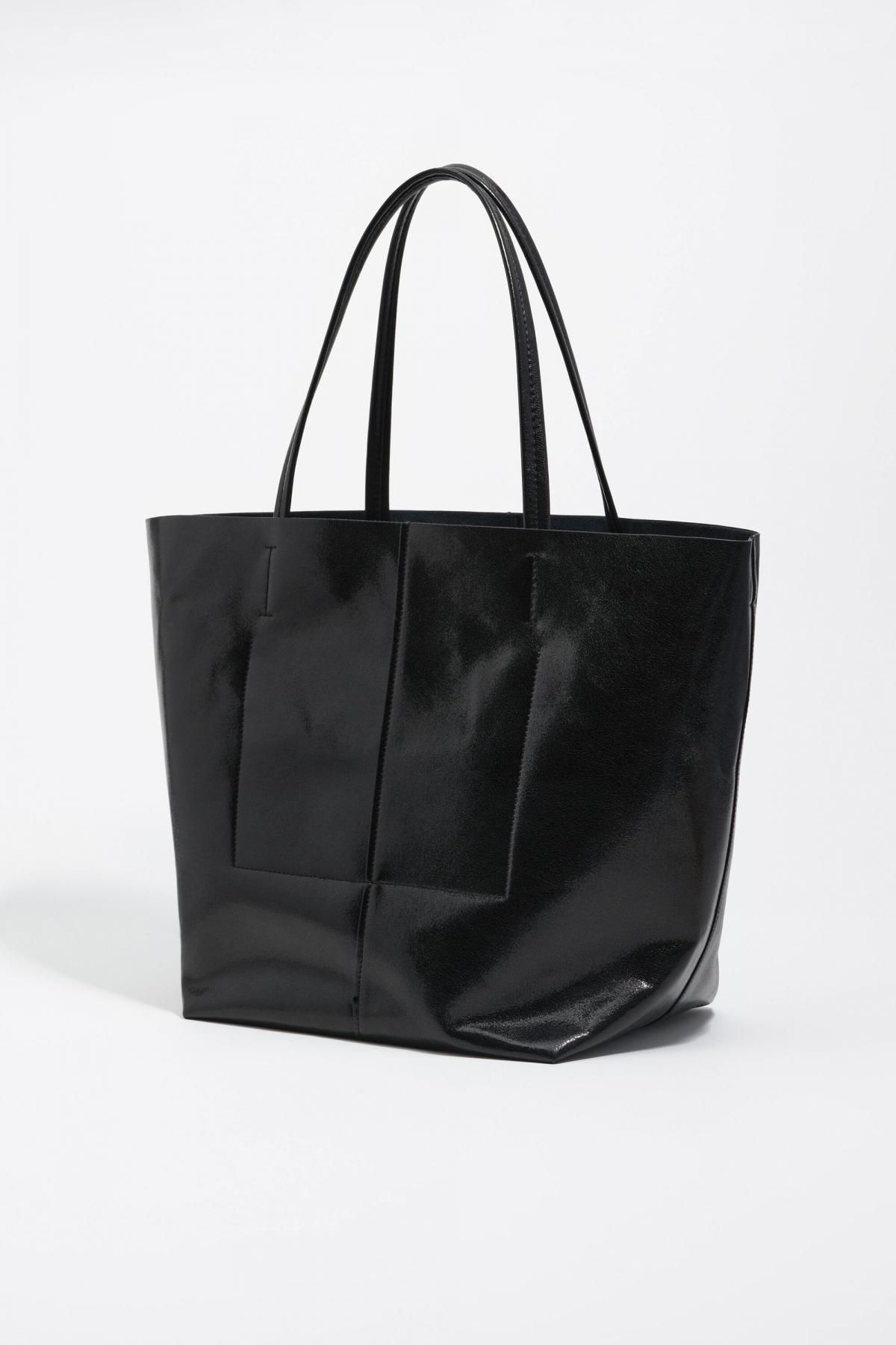 빔바이롤라 베이직 블랙 레더 라지 쇼퍼백 252BB1J8Q.10000 BLACK - 상세 이미지 3