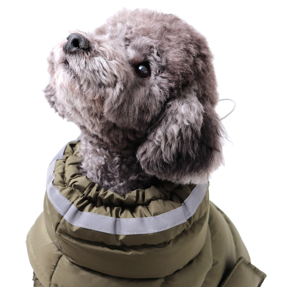 강아지패딩 소형견 대형견 패딩 조끼 겨울옷 중형견 진돗개 리트리버 S