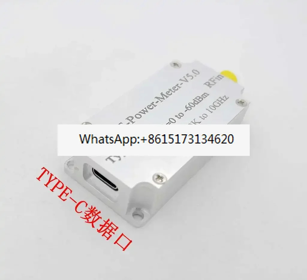 RF 전력계 V5 100K-10GHZ USB 통신 데이터 내보내기 전력 검출기 진폭 측정