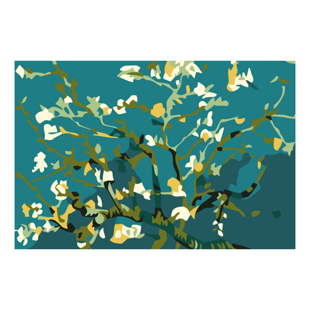 DIY 명화그리기 유화 그림그리기 세트 캔버스페인팅 취미생활 장미 꽃다발 10x15