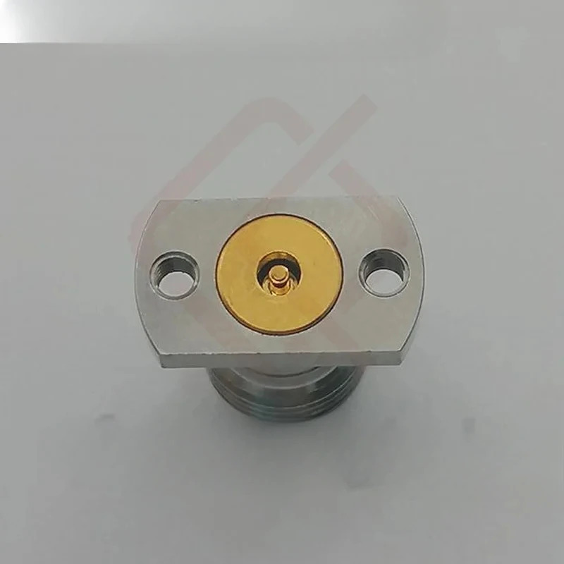 2.92Mm 암 커넥터 고주파 2홀 플랜지 PCB 보드 엔드 DC-40G PC2S-3E-A