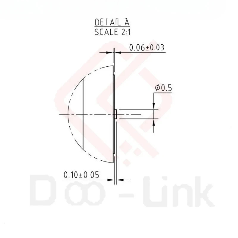 2.92Mm 암 커넥터 고주파 2홀 플랜지 PCB 보드 엔드 DC-40G PC2S-3E-A