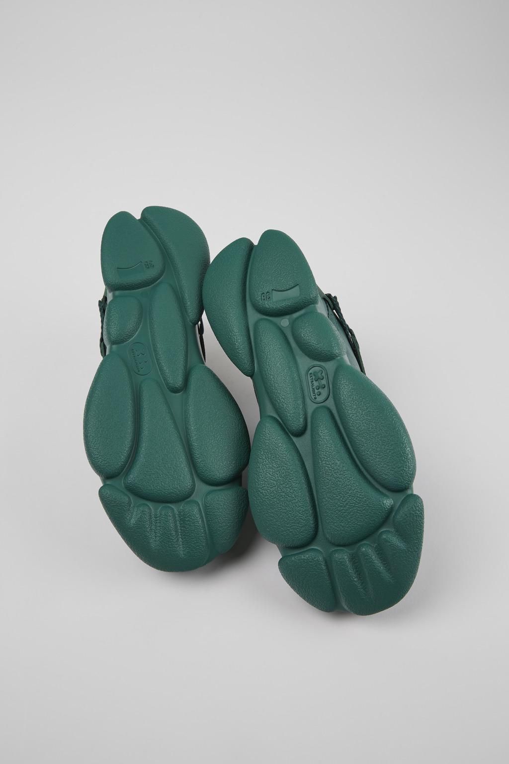 캠퍼 친환경 레더 텍스타일 스니커즈 Karst K201439-002 GREEN - 상세 이미지 5