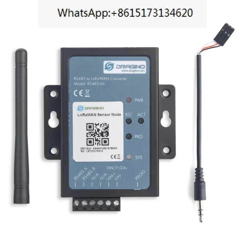 Dragino RS485-LN RS485/Modbus-LoRaWAN 변환기는 리퍼자가 RS485 장치를 모니터링/제어할 수 있도록