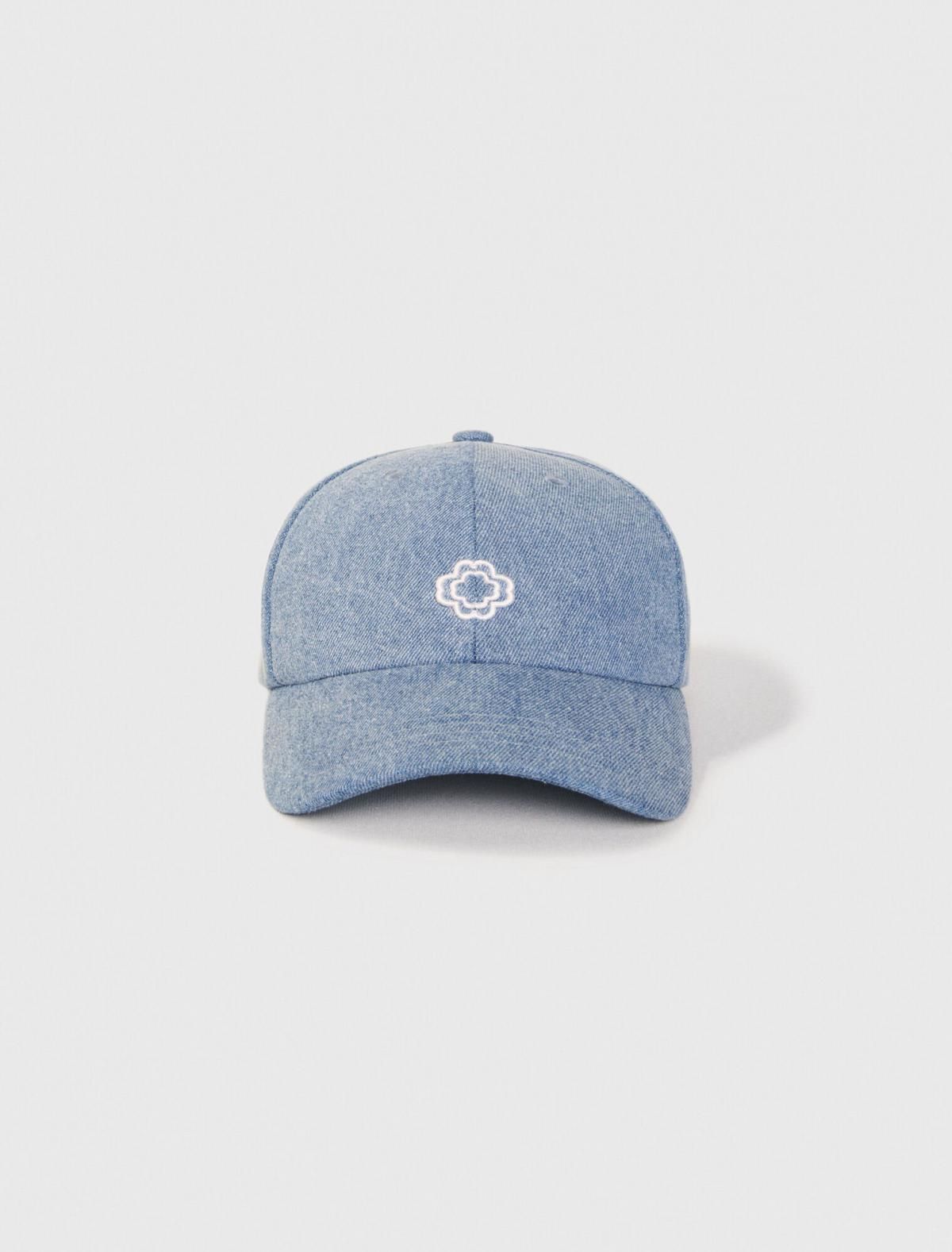 마쥬 데님 시그니처 클로버 자수 캡모자 3661601946790 JEANSBLAU - 상품 이미지