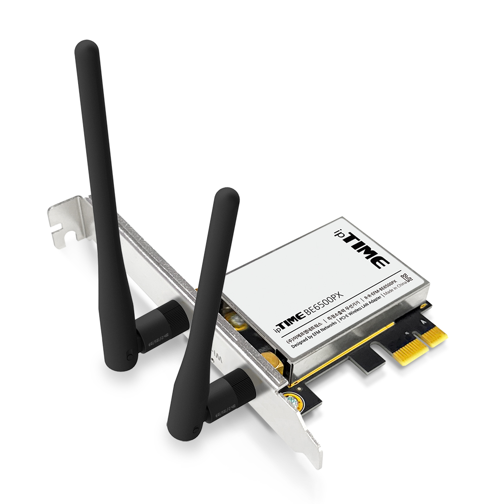 ipTIME BE6500PX-E 데스크탑용 무선랜카드 Wi-Fi7 블루투스5.4 연장안테나 - 상세 이미지 3