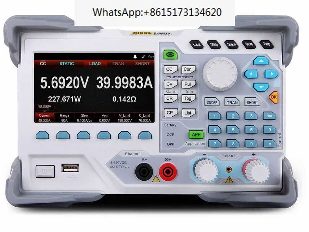 DL3021A 고해상도 프로그래밍 DC 전부하단일 채널 150V/40A/30kHz 200W
