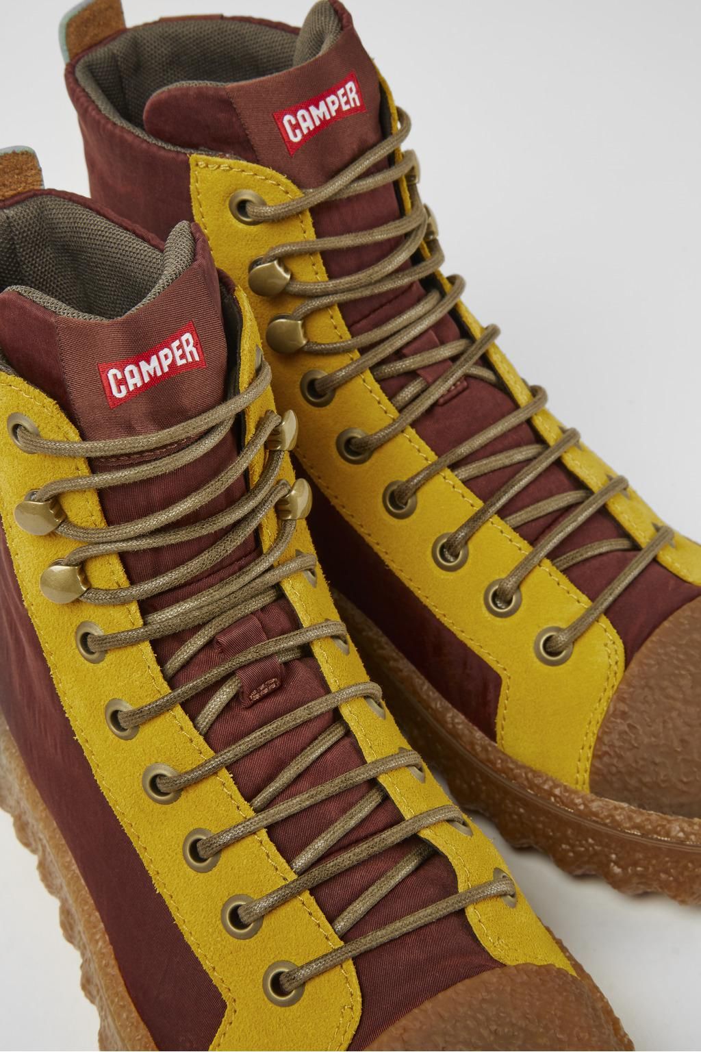 캠퍼 청키 버건디 앵클부츠 Ground K400584-002 MULTICOLOR - 상세 이미지 2