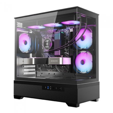 마이크로닉스 마이크로닉스 WIZMAX ML-360 View (블랙) 컴퓨터 케이스 M-ATX 미니타워