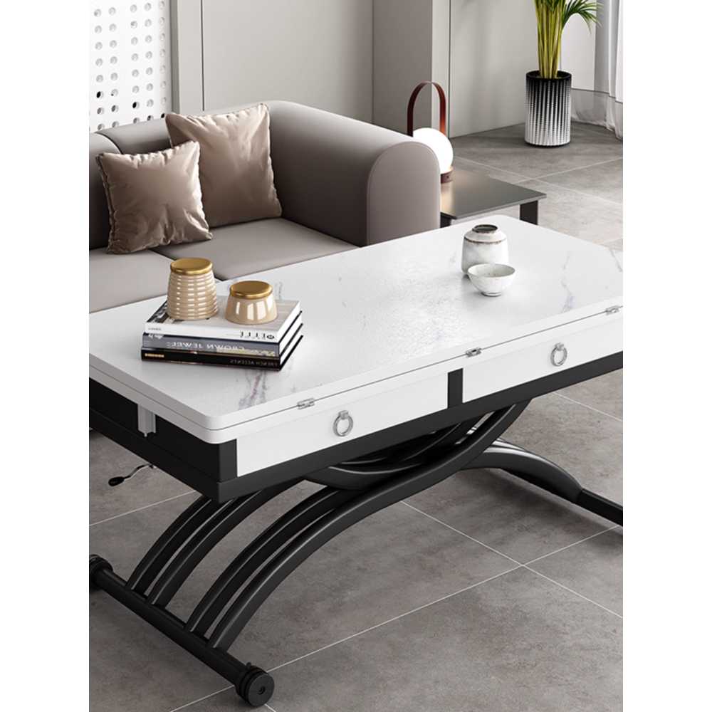 리프트업 테이블 높낮이조절 거실 접이식 커피 협탁 80x40 - 상세 이미지 3