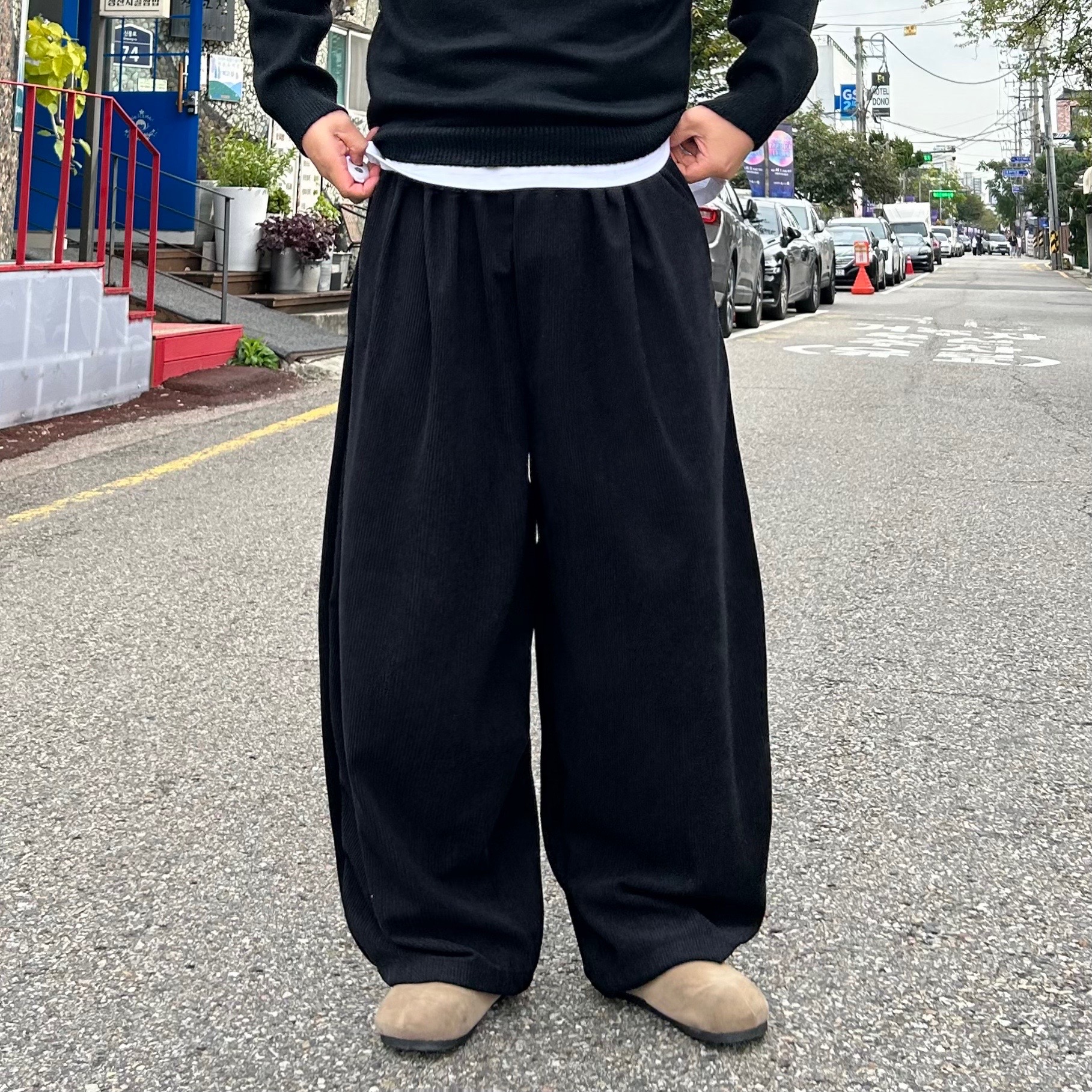 벌룬팬츠 남성코듀로이팬츠 남자통바지 이미지 8
