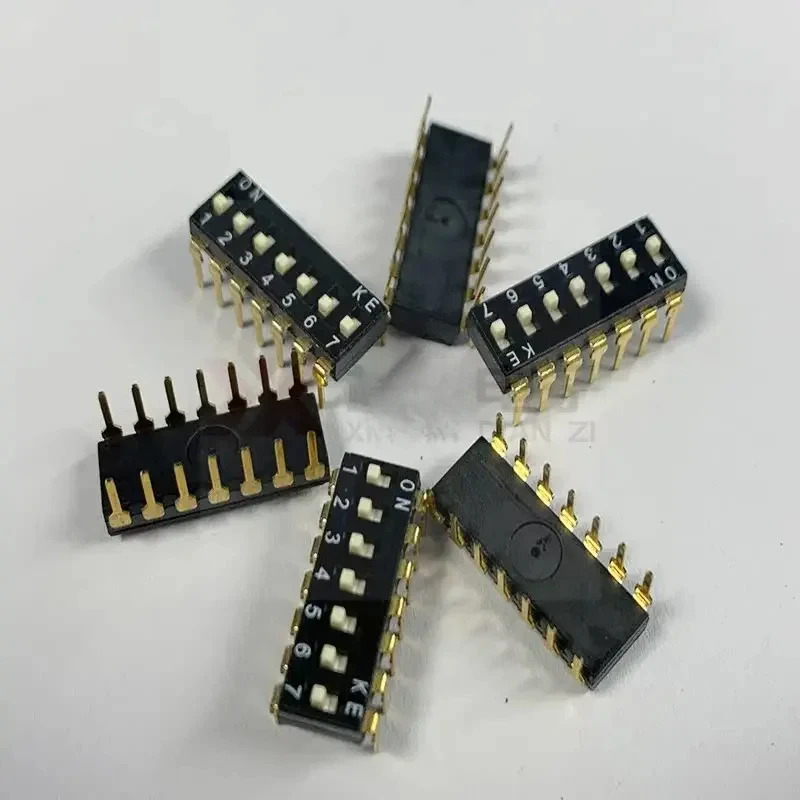 20PCS 플매트 카펫 러그7비트 DIP IC 프로 스위치 고온 방지 7핀