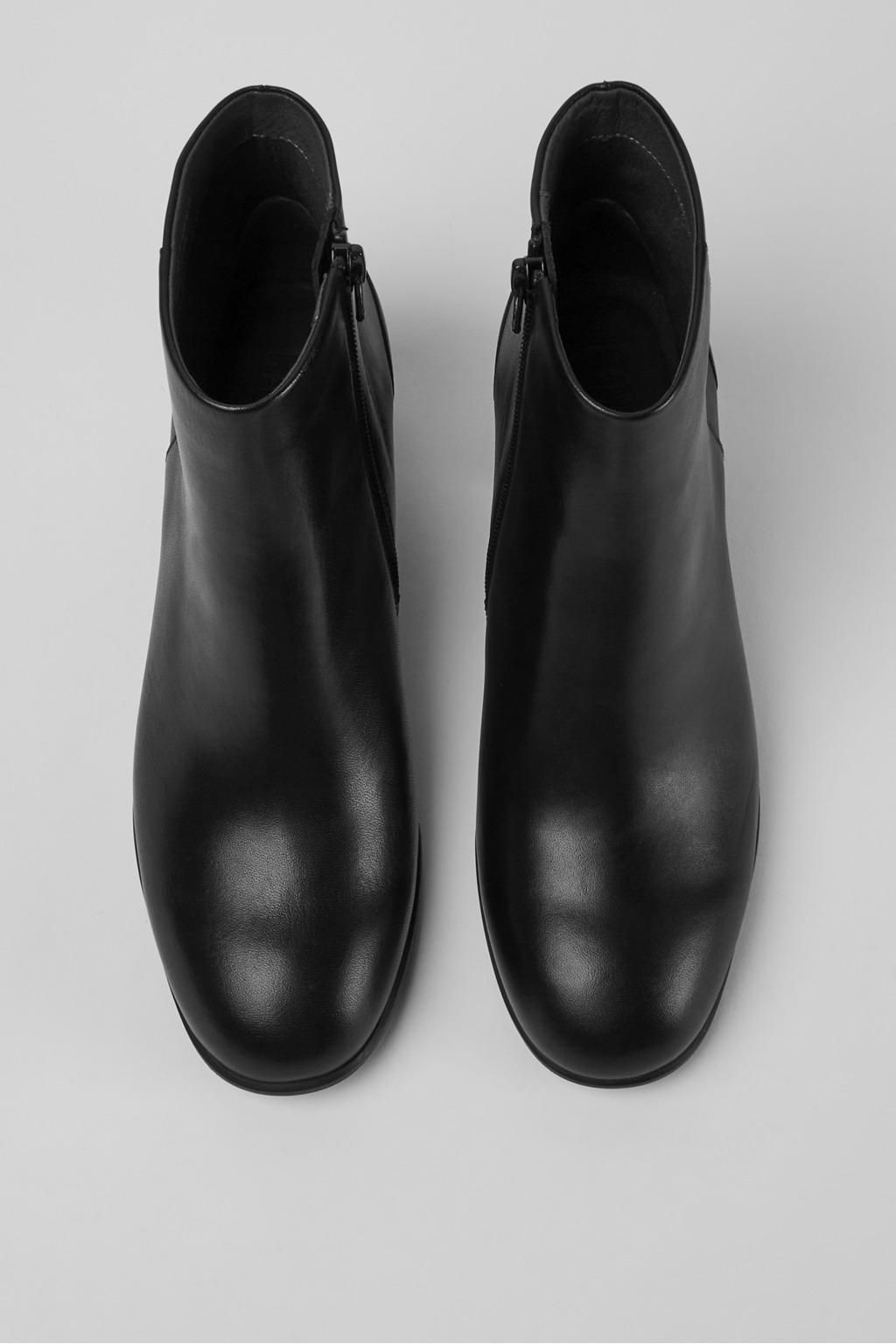 캠퍼 프리미엄 소가죽 블랙 앵클부츠 Katie K400311-001 BLACK - 상세 이미지 4